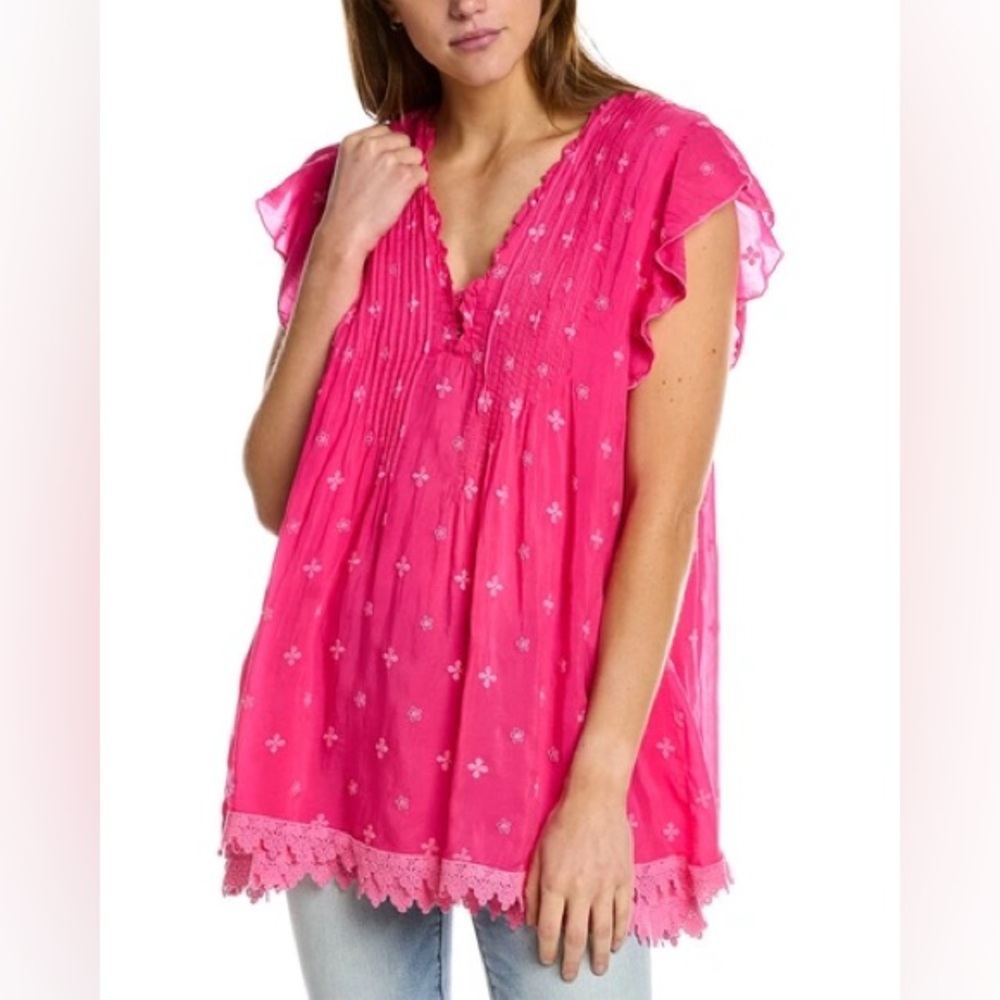 Johnny Was‎ Anthena Tunic Blouse Size Small